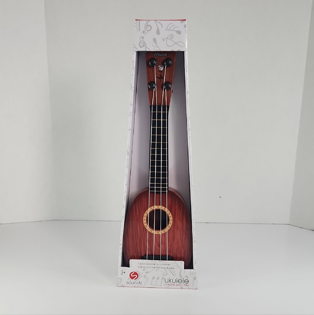 Kids Soundz 4 String Ukulele Toy- Brown